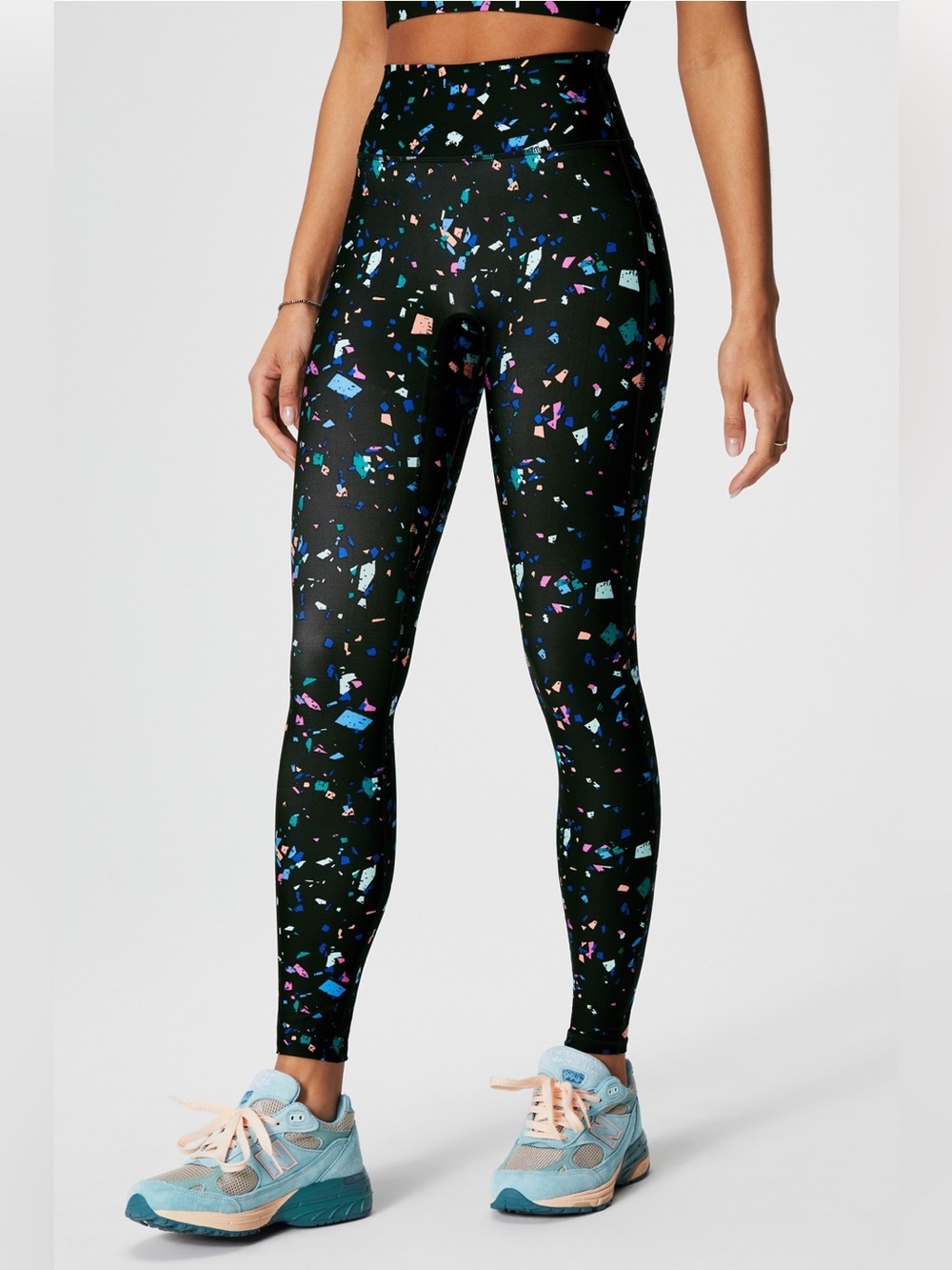 Fabletics - Anywhere Motion365+ High-Waisted Legging, Black Mosaic